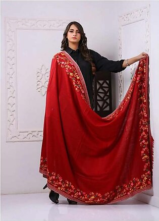 Sanaulla Exclusive Range Embroidered Pashmina Shawl PMSH 323932 - Pashmina Shawls