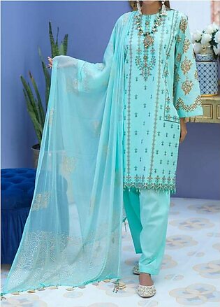 Oznur Mukesh By Salitex Embroidered Lawn Suits Unstitched 3 Piece ST22-OM2 WK-00995BUT - Summer Collection