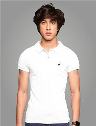 Active Fit Polo Shirt for Men White
