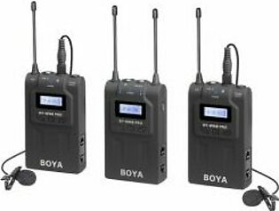 BOYA BY-WM8 Pro-K2 UHF Dual-Channel Wireless Lavalier System