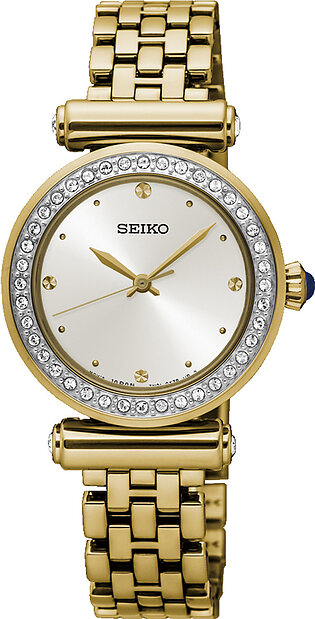 Seiko Quartz 44 Swarovski Crystals Women's Watch SRZ468P1