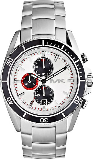 Michael Kors Chronograph Stainless Steel White Dial Men's Watch MK8339
