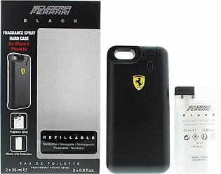 Ferrari Black EDT 2x25ml Refillable Men Spray