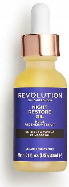 Makeup Revolution Skincare Serum Night Restore Oil 30Ml