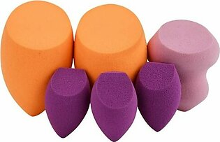 Real Techniques Miracle Complexion Sponge Makeup Blender, Set Of 6 Assorted