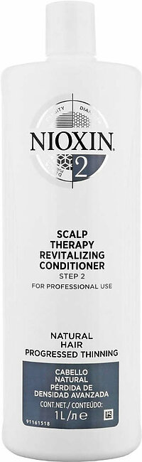 Nioxin 2 Scalp Therapy Revitalizing Conditioner Step 2 Natural Hair Progressed Thinning 1 Liter