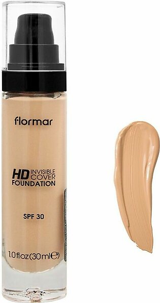Flormar Invisible Cover Hd Foundation 80 Soft Beige 30Ml