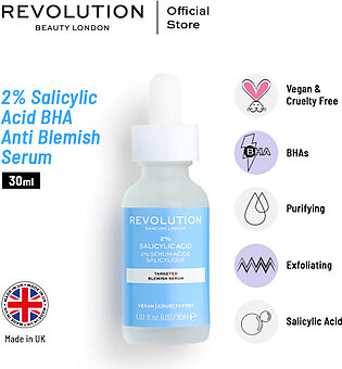 Makeup Revolution Skincare 2% Salicylic Acid Targeted Blemish Serum Super Sized 60Ml