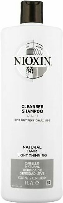Nioxin 1 Scalp Cleanser Shampoo Step 1 Natural Hair Light Thinning 1 Liter