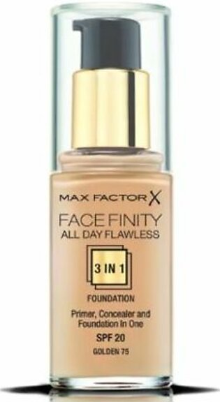 Max Factor Facefinity All Day Flawless Liquid Foundation 3In1 - 075 Golden 30Ml