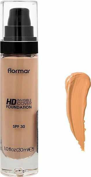 Flormar Invisible Cover Hd Foundation 100 Medium Beige 30Ml