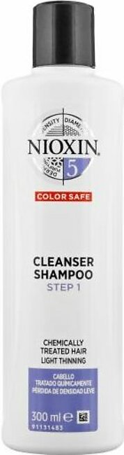 Nioxin 5 Cleanser Shampoo Step 1 Chemically Treated Hair Light Thinning 300Ml