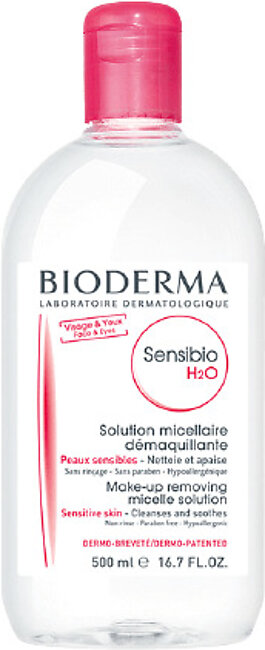 Bioderma Sensibio H2O Micellar Water Makeup Removing Solution 500Ml