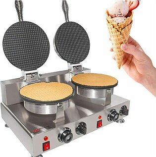Waffle Maker Cone Shape Double
