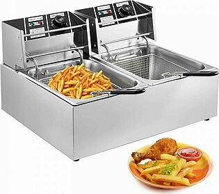 Commercial Electric Fryer Double Tank