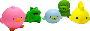 Soft Rubber Baby Bath Toy Set Of 6 Pieces