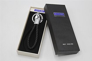 Premium Quality Braided PU Leather Keychain (KF0109)