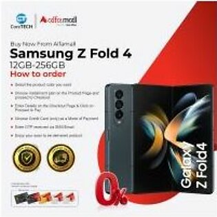 Samsung Z Fold 4 12GB-256GB GreyGreen Color Installment By CoreTECH | Same Day Delivery For Selected Area Of Karachi