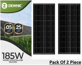 ZIEWNIC Vertec Series Solar Panel 185 Watt Mono Crystalline ( Pack Of 2 ) - Non Installments