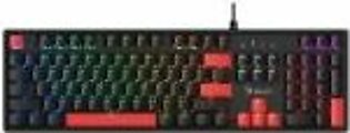 A4tech Bloody Mechanical Switch RGB Gaming Keyboard Black (S510N) - ISPK
