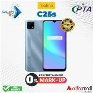 Realme C25s (4GB+128GB)-With Official Warranty On Easy Installment - Same Day Delivery In Karachi Only - 6 Months Official Warranty on Accessories - SALAMTEC BEST PRICES