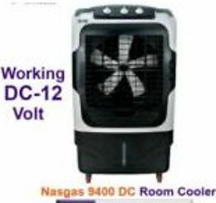 Nasgas Room Cooler Solar Model NAC-9400 DC-12 Volt Advance Technology Turbo Fan With Ice Box (For Re-Freezable Ice Packs - Without Installments