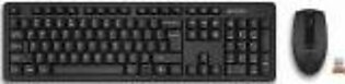 A4Tech Wireless Keyboard & Mouse Combo Black (3330NS) - ISPK