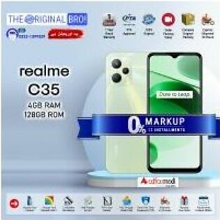 Realme C35 (4GB RAM 128GB Storage) PTA Approved | Easy Monthly Installments | The Original Bro