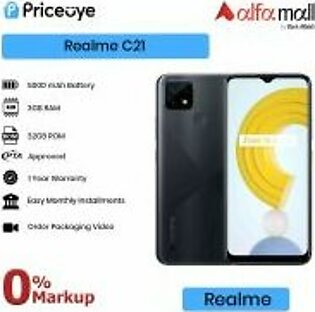 Realme C21 32GB-3GB Available on Easy Monthly Installments PTA Approved PriceOye | Free Delivery