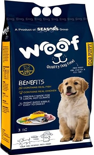 Woof Puppy Dog Food 3kg