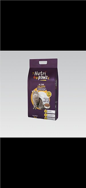NUTRIPAWS ALL STAGE CAT FOOD IN CHICKEN 1KG