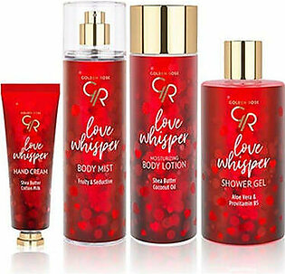 LOVE WHISPER (Gift set )Hand cream.  Body Mist. Body lotion. Shower Gel.
