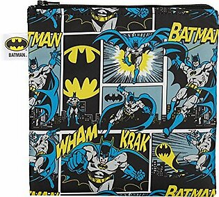 Bumkins DC Comics Reusable Snack Bag Large, Batman