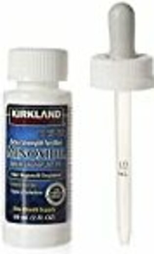 Kirkland Minoxidil 5% Topical Solution Extra Strength Hair Regrowth Treatment for Men Dropper Applicator Included (1 month to 24 month supplies available) (1 month supply)