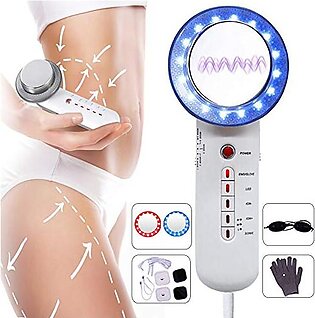 6 in 1 Fat Remover Machine EMS Sliming Massager for Weight Loss Sonic Blue and Red Light Skin Tightening Device for Arm Leg Stomach Massager