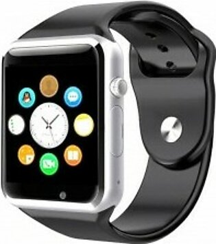 SMART WATCH SILVER W08 WITH GSM SLOT AND BLUETOOTH CONNECTIVITY FOR IOS AND ANDROID SMART PHONES