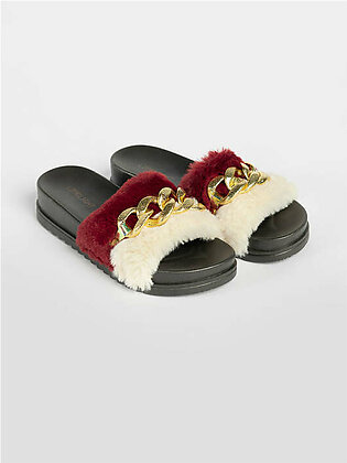 Gold Chain Slippers