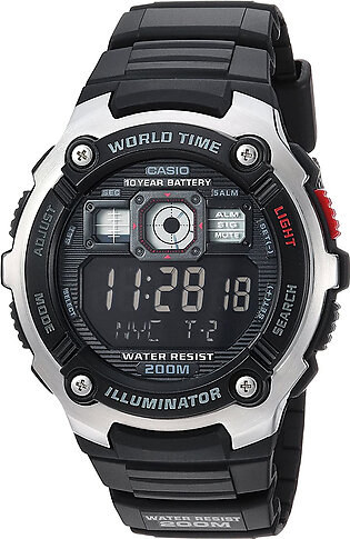 Casio AE2000W Men's Sport Watch- Black /Silver