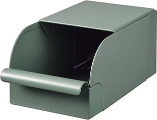 IKEA REJSA Box Grey Green/Metal, 9x17x7.5cm