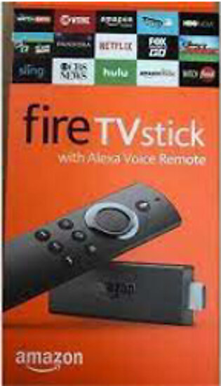 Amazon Streaming Media Player Fire TV Stick With Alexa Voice Remote (2nd Gen) Black