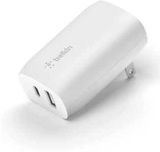 Belkin Boost Charge 37W Dual Wall Charger With PPS (WCB007dqWH) - White