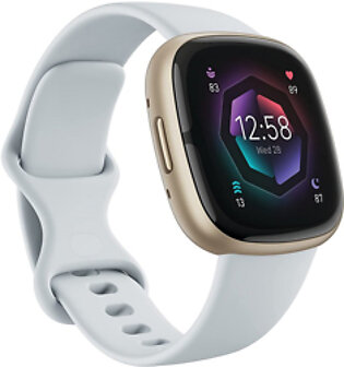 Fitbit Sense 2 Fitness Health Smartwatch (FB521GLBM-US) - Blue Mist / Soft Gold Aluminum