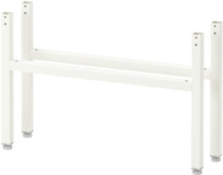 IKEA HALLAN Pair of Legs, White, 29 cm