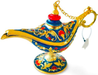 Magic Aladdin Lamp , Handmade Jewelry Trinket Box Metal Enameled Colorful Gift for Home Décor - Multicolor