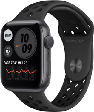 Apple NIKE Series 6 44MM (MG173LL/A) Smart Watch Space Gray Aluminum / Anthracite / Black Nike