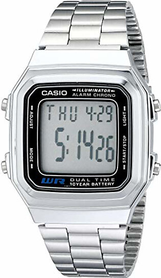 Casio Men’s A178WA-1A Illuminator Stainless Steel Watch