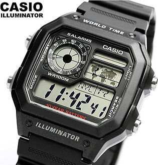 Casio Men’s AE1200WH-1A World Time Multifunction Digital Watch