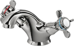 IKEA RUNSKAR Wash-Basin Mixer Tap With Strainer, Traditional Style Separate Handles Durable Surface, Chrome-Plated