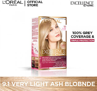 L’oreal paris excellence creme 9.1 very light ash blonde hair color