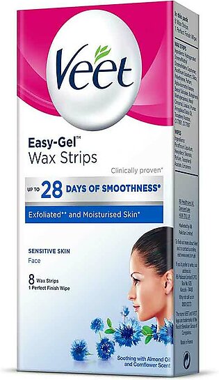 Veet face wax strips senstive 8 wax strips